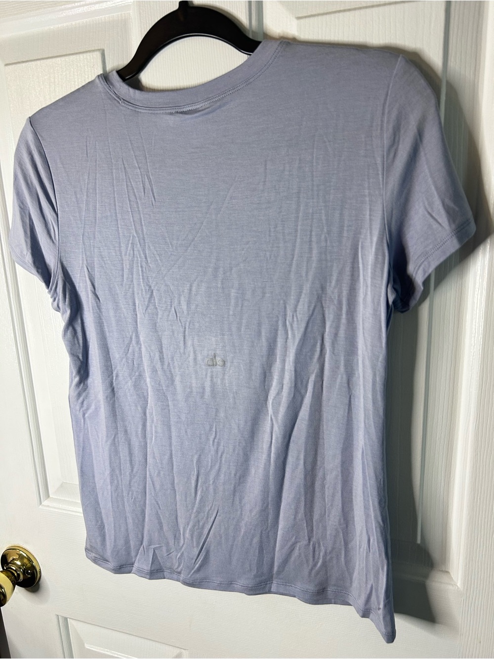 NWT ALO Yoga *SOLD OUT* All Day Short-Sleeve Tee- Winter Frost/ Size Small - Picture 6 of 10
